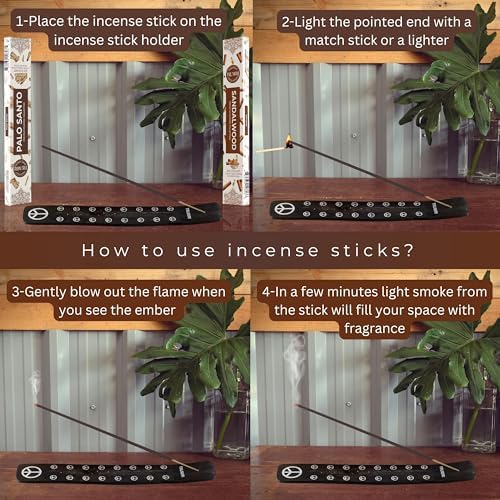 Trumiri Organic Incense Sticks - 40 Pack 20 Palo Santo 20 Sandalwood