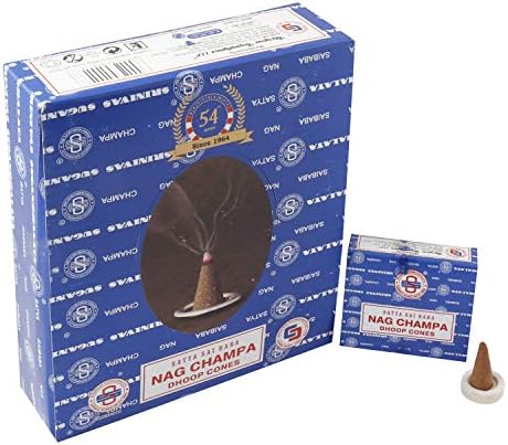 Satya Nag Champa Incense Cones 12 Pack
