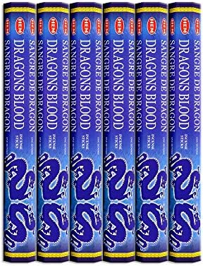 Asah 120 Incense Sticks Bulk Pack - 6 Boxes Dragons Blood Blue