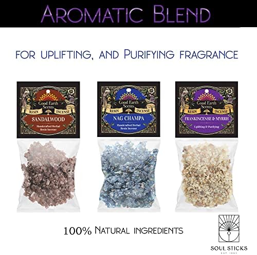 Soul Sticks Resin Incense Sampler Kit 3 Pack