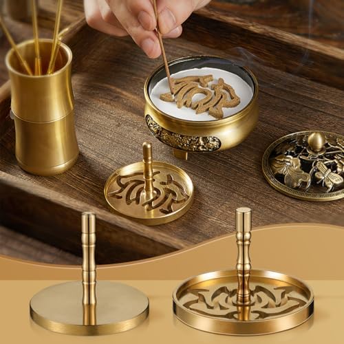 DOITOOL 5 Pcs Brass Incense Kit for Aromatherapy