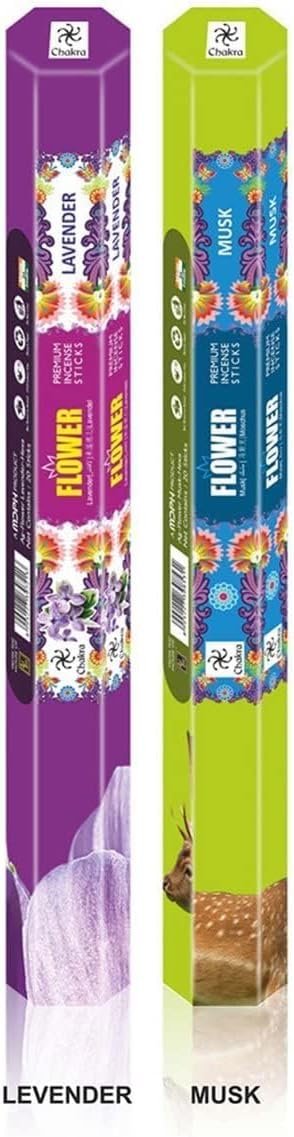 Chakra Premium Natural Incense Sticks - 6 Blossomy Scents