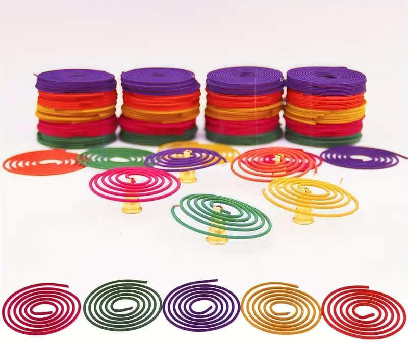 50PCS Spiral Incense Cones 5 Mixed Scents for Relaxation