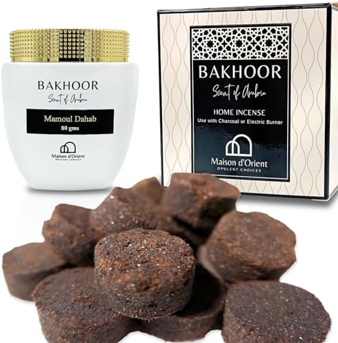 Mamoul Rose Oud Incense 80g Pressed Disks