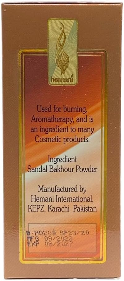 HEMANI Sandal Bakhour Powder - Natural Aromatherapy 200g