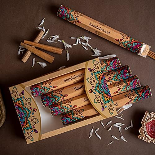 Raajsee Sandalwood Incense Sticks 15 Sticks x 5 Pack