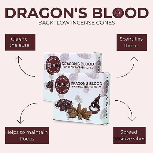 Dragons Blood Backflow Incense Cones Dual Pack