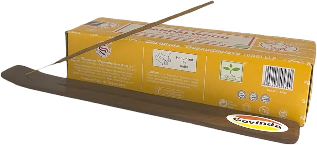 Govinda Sandalwood Incense 250 Grams with Holder
