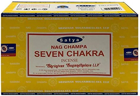 Seven Chakra Incense Sticks and Holder Set