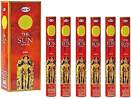HEM The Sun Incense Sticks 6 Packs