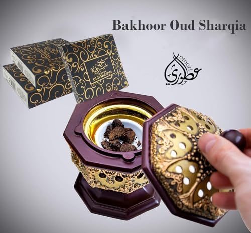Bakhoor Oud Sharqia Incense Bricks - 40g Pack of 03