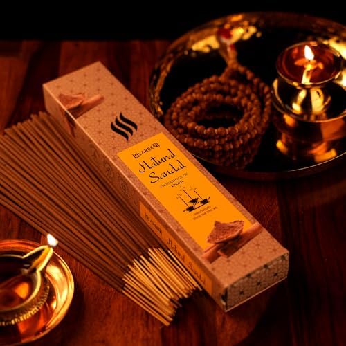 Natural Sandalwood Agarbatti Incense Sticks Pack of 50