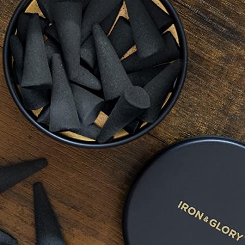Iron And Glory Sandalwood Incense Cones with Burner