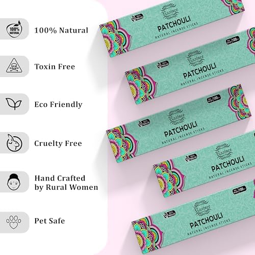Raajsee Patchouli Incense Sticks 100 Natural Pack of 12