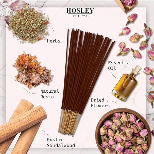 Hosley 240 Pack Incense Sticks Rustic Sandalwood