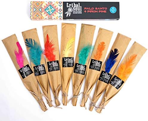 Tribal Soul INTB8 Incense Smudge Sticks Set with Burner