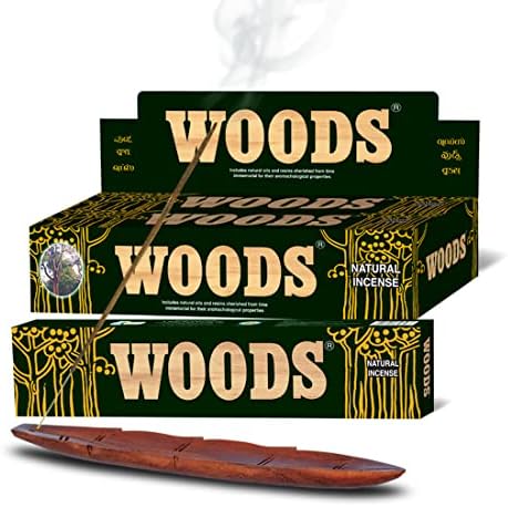 Woods Natural Incense Sticks 9 Inch 15 Sticks Pack 90 Sticks Box