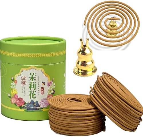 Jasmine Coils Incense 48PCS with Holder