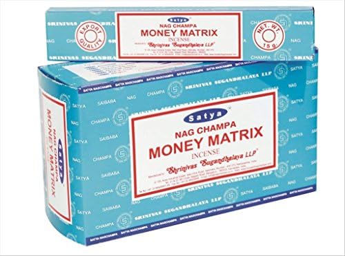 Satya Nag Champa Money Matrix Incense Sticks 180g