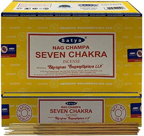 Seven Chakra Incense Sticks and Holder Set