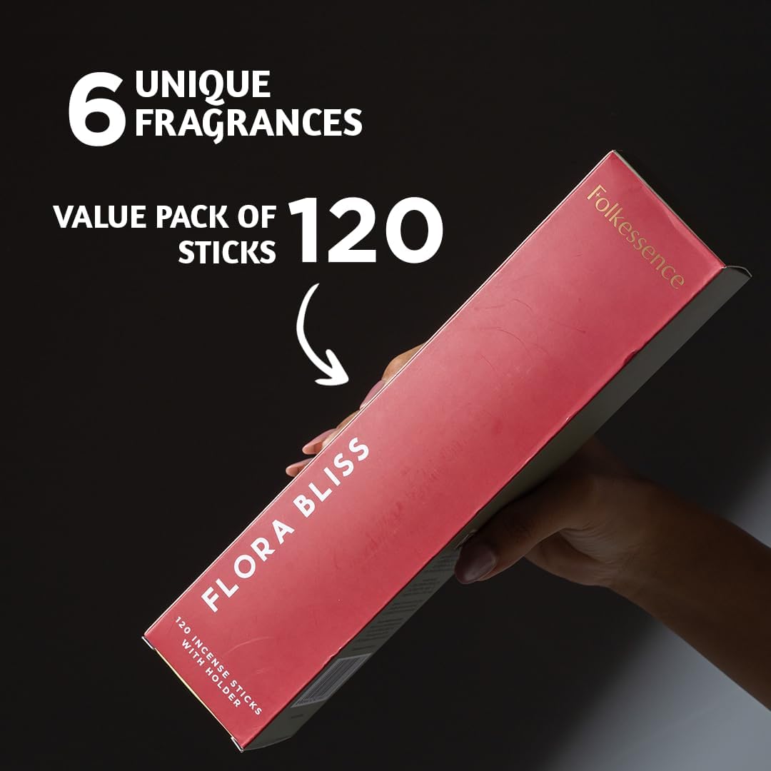 Folkculture Incense Sticks with Holder Set of 6 - Fall Scents