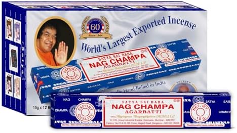Satya Sai Baba Nag Champa Incense 15g x 12 Boxes 1