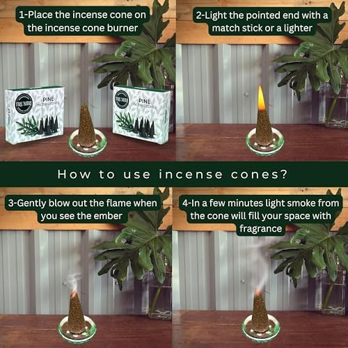 Pine Incense Cones - Dual Pack of 10