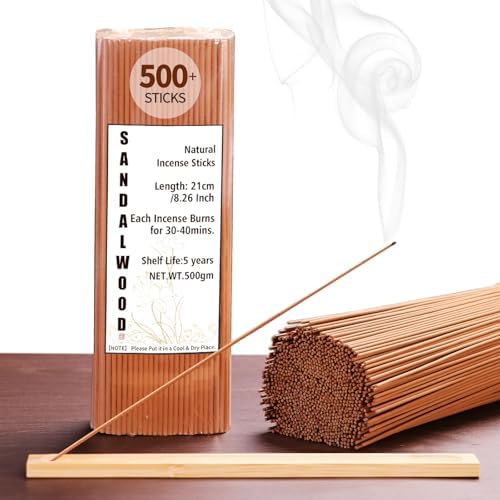 500pcs Incense Sticks with 2 Holders for Meditation and Relaxation