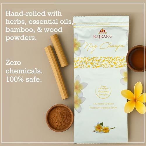 RAJRANG Nag Champa Incense Sticks 120 Grams Box