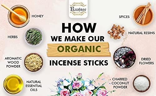 Raajsee Sandalwood Incense Sticks 15 Sticks x 5 Pack