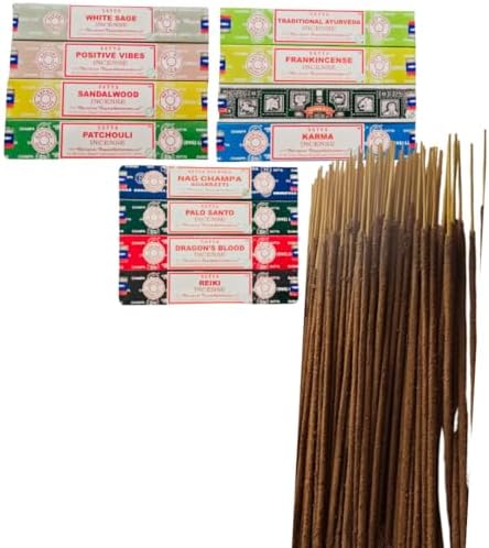 Satya Nag Champa Incense Variety Pack with Holder