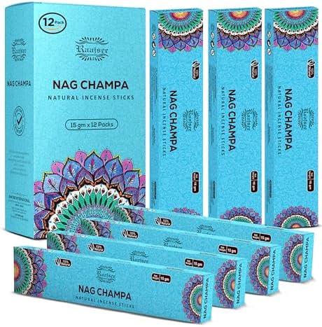 Raajsee Nag Champa Incense Sticks 180gm Pack of 12