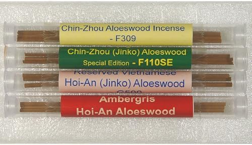 Aloeswood Incense Sample Pack 4 Sticks 3 Inch