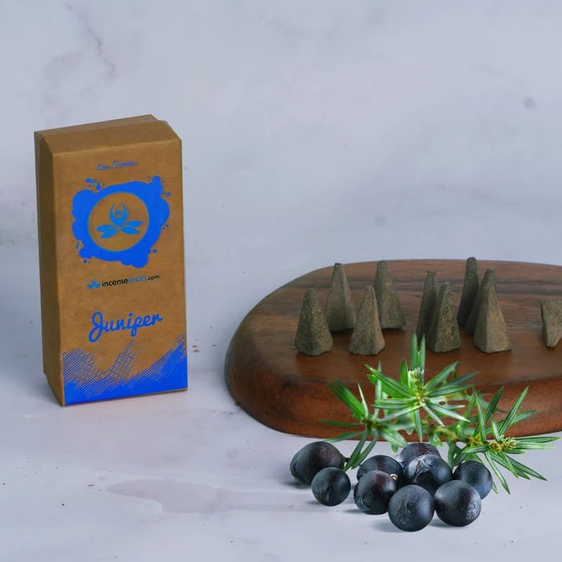 Zen Cones Juniper Incense Cones 2 Pack Pure Woody Fragrance