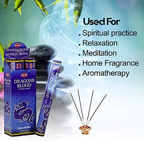 Asah 120 Incense Sticks Bulk Pack - 6 Boxes Dragons Blood Blue