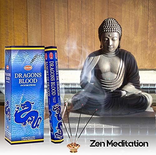 Asah 120 Incense Sticks Bulk Pack - 6 Boxes Dragons Blood Blue