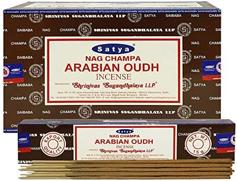 Satya Nag Champa Oudh Incense Sticks Pack of 12