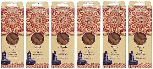 Hosley Myrrh Backflow Incense Cones - 120 Pcs Set