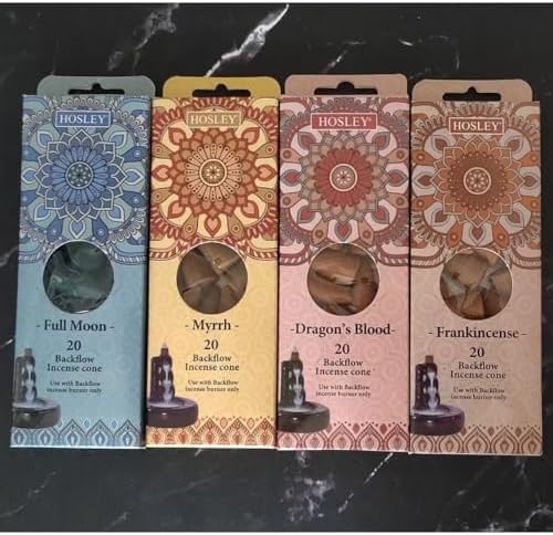 Hosley Myrrh Backflow Incense Cones - 120 Pcs Set