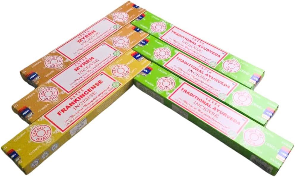 ANKCIENSE Incense Holder Pack of 3 with 90 Sticks