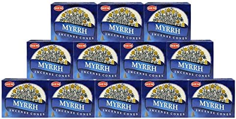 Trumiri Myrrh Incense Cones and Cone Burner Set
