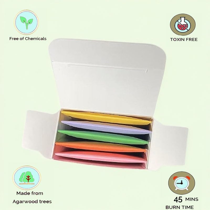Premium Agarwood Incense Sticks - Natural Chemical-Free Long-Burning Artisan Quality Waterproof Tube