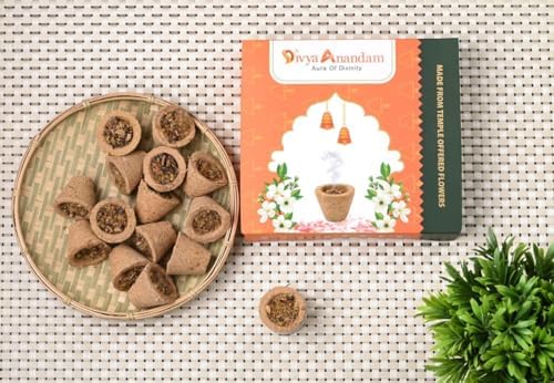 Organic Sambrani Havan Cups for Pooja Pack of 15