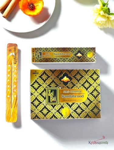 Premium Nag Champa Sandalwood Incense Sticks 15g x 12 Pack