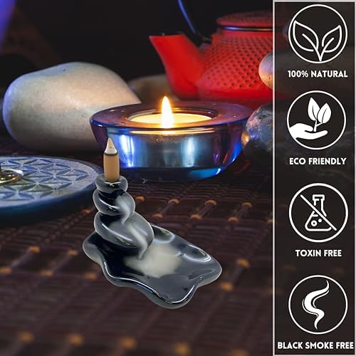 Soul Sticks Assorted Backflow Incense Cones for Meditation and Yoga