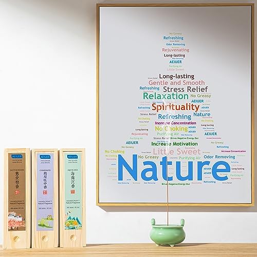 AEIUER Natural Premium Incense Sticks 8 Inch 500 Pieces