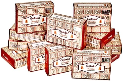 Goloka Chandan Incense Cones Set of 12