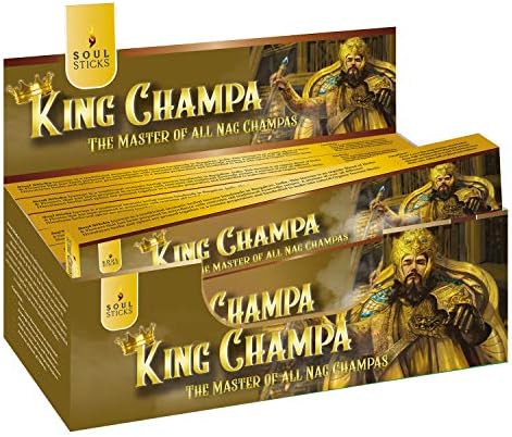 Soul Sticks Hand-Rolled Incense Sticks King Champa 180 Gram Box