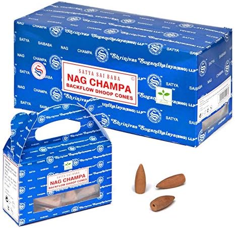 Satya B6 Nag Champa Backflow Dhoop Cones