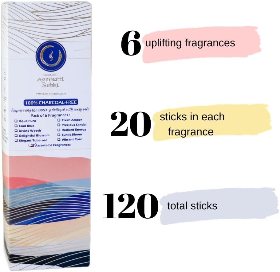 Agarbatti Sabki Incense Sticks - 120 Sticks Pack